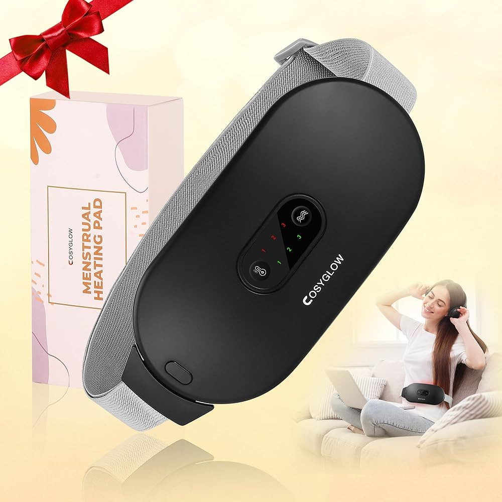 Portable Cordless Heating Pad Cramps:COSYGLOW 6 Heat Levels 6 Massage Modes, 3S Fast Heating,Peri... | Amazon (US)