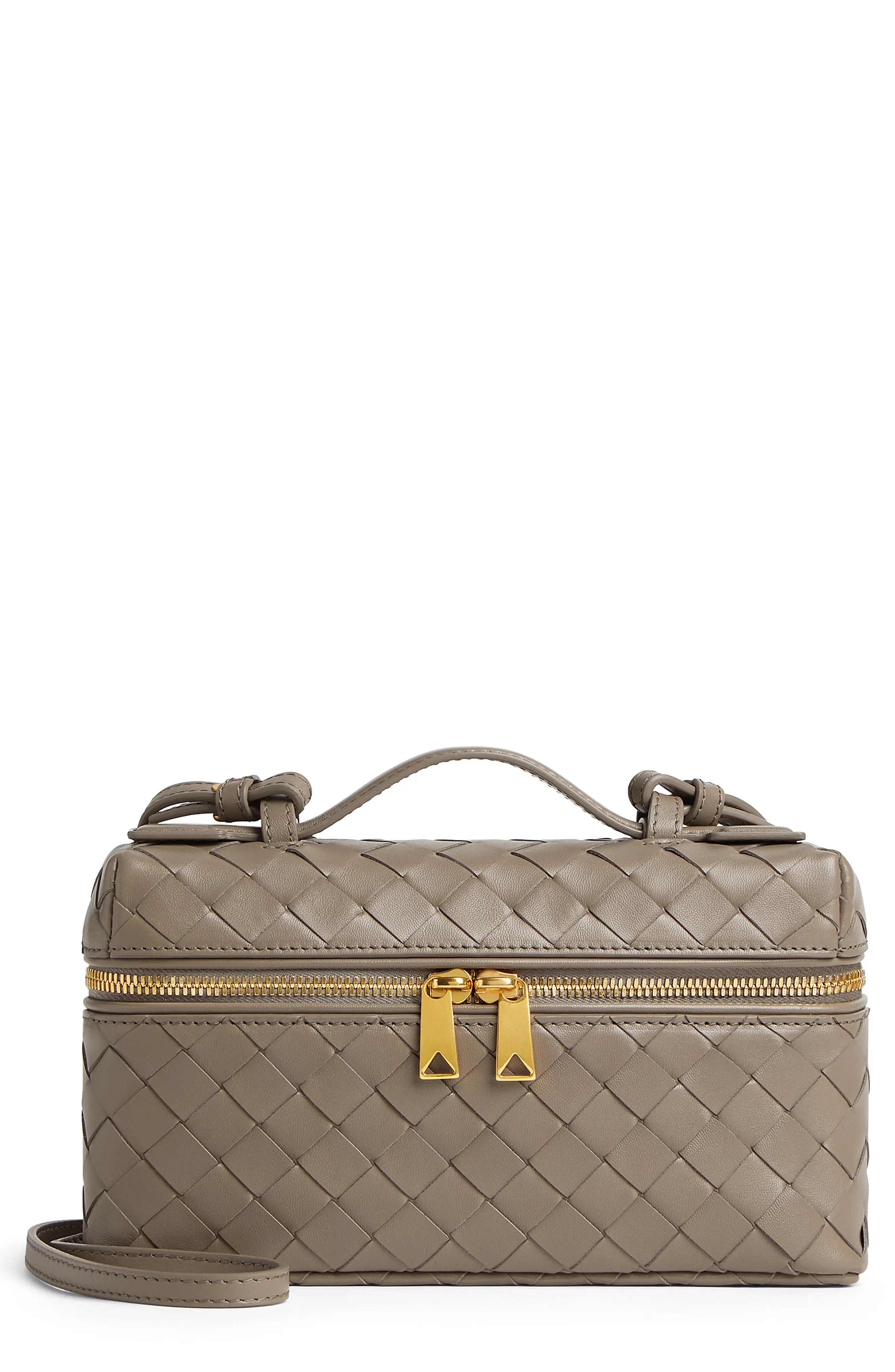 Intrecciato Leather Convertible Vanity Case (Women) | Nordstrom | Nordstrom
