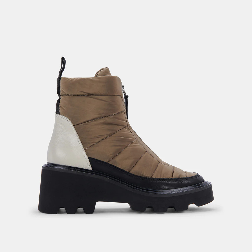 HELKI BOOTS OLIVE MULTI NYLON | DolceVita.com