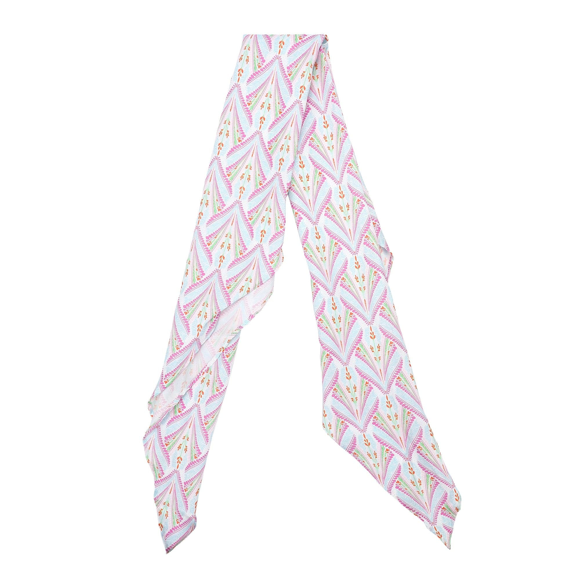 Petals & Plumes Satin Anything Scarf | Packed Party