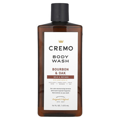 Cremo, Body Wash, Bourbon & Oak, 16 fl oz (473 ml) | iHerb