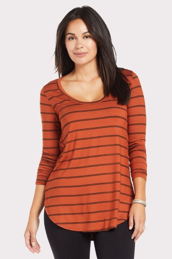 Billie Stripe Tunic Tee | Evereve