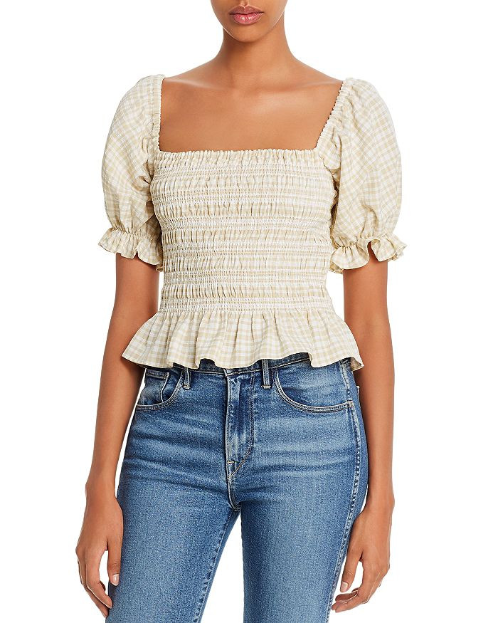 Amber Check Seersucker Top | Bloomingdale's (US)
