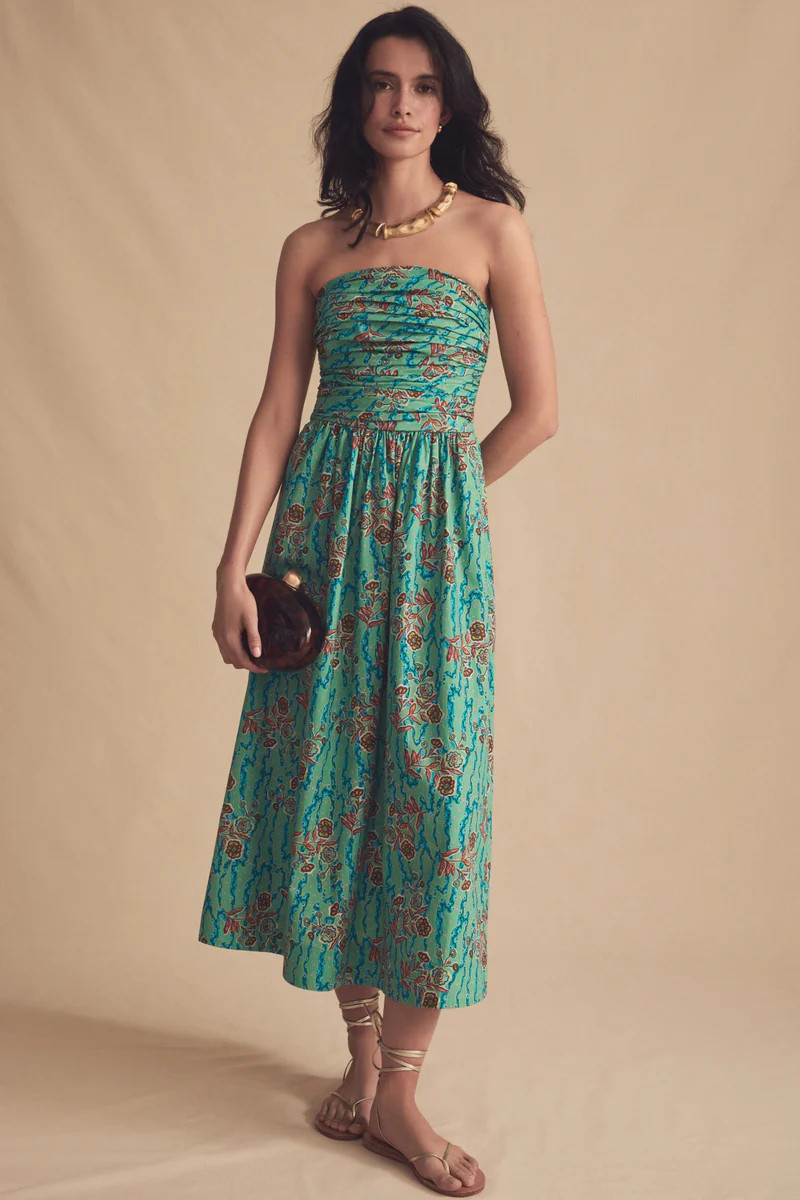 Fauvist Floral Strapless Mireille Dress | Tuckernuck (US)