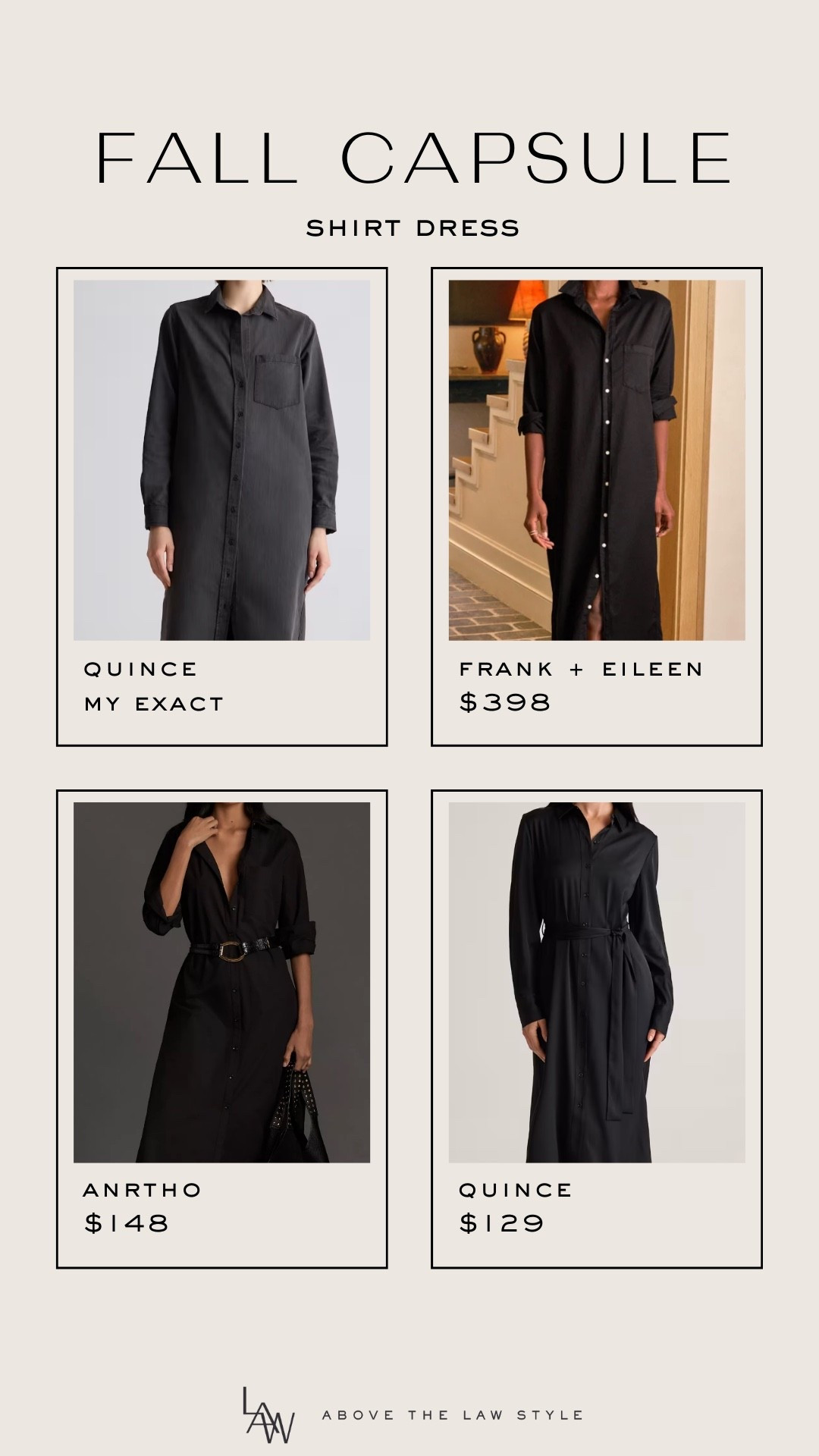 Fall Capsule: Shirt Dress

#LTKStyleTip #LTKFindsUnder100 #LTKFindsUnder50