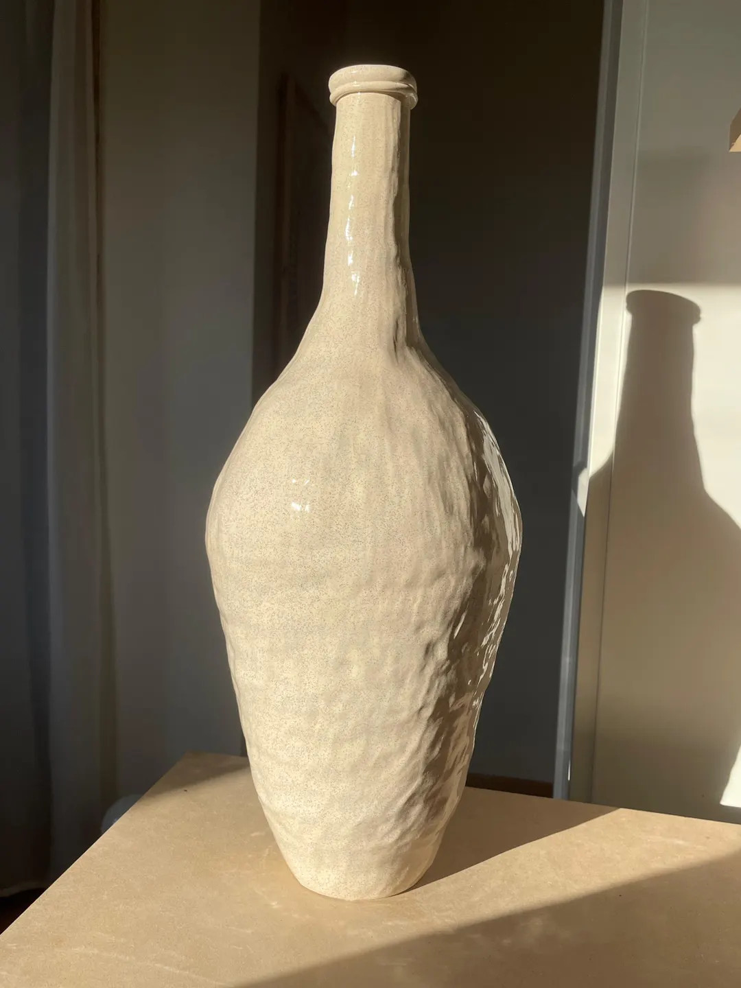 Large Handmade Ceramic Vase - Tall Sculptural White Earthenware Vase - One of a Kind Pottery | Etsy (US)