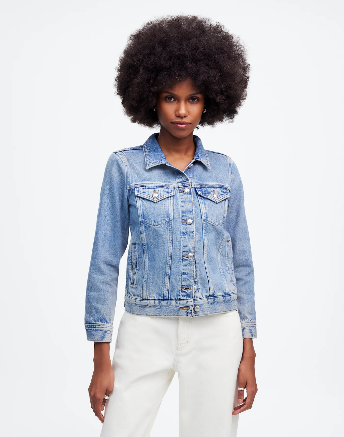 Denim Trucker Jacket in Hyland Wash | Madewell