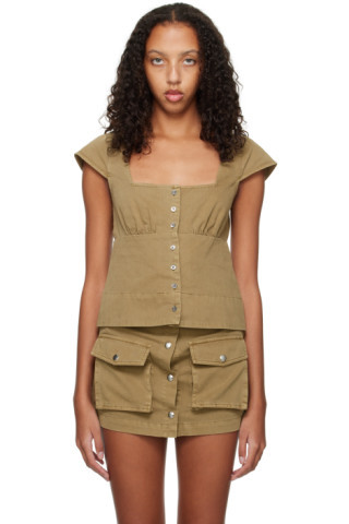 Khaki Julia Blouse | SSENSE