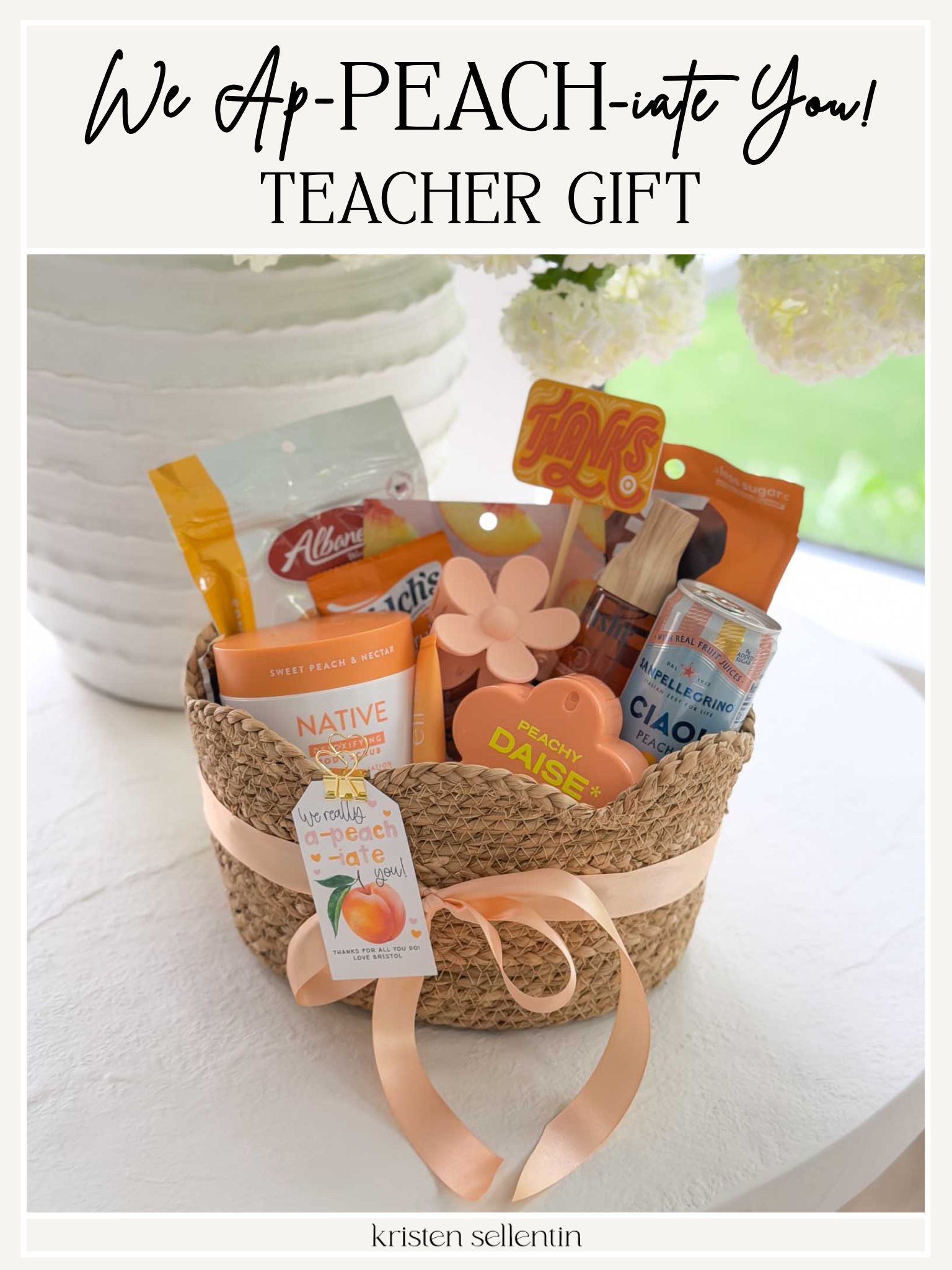 "We A-peach-iate You" Teacher gift idea! 

 

#LTKSeasonal #LTKmomlife #LTKKids