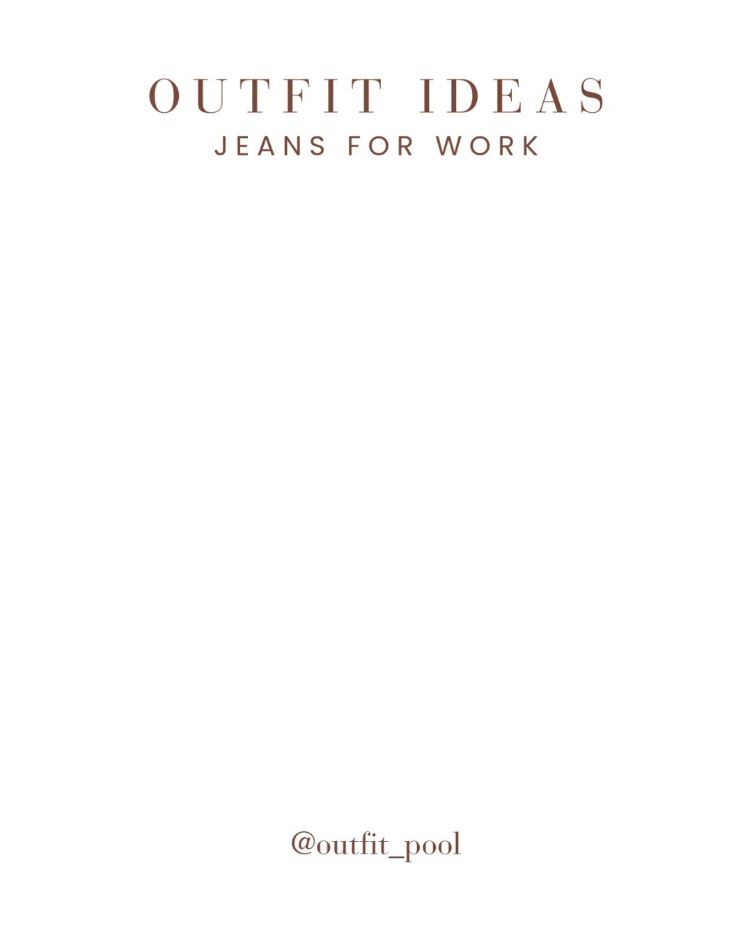 3 jeans outfits that work for the office ✨

Sharing 3 easy  workwear looks with jeans—polished, comfortable, and perfect for smart-casual office days 

Proof that denim can absolutely be office-appropriate when styled right 👏

(Jeans Outfits, Denim Outfit Ideas, Casual Jeans Outfit, Chic Jeans Look, Everyday Denim Style, Straight Leg Jeans Outfit, Wide Leg Jeans Outfit, High Waisted Jeans Outfit, Jeans and Blazer Outfit, Jeans and Heels Outfit, Jeans and Sneakers Outfit, Smart Casual Denim, Capsule Wardrobe Denim, Elevated Basics, Street Style Denim, Day to Night Outfit) 

 #LTKgrwm #LTKootd #LTKWorkwear