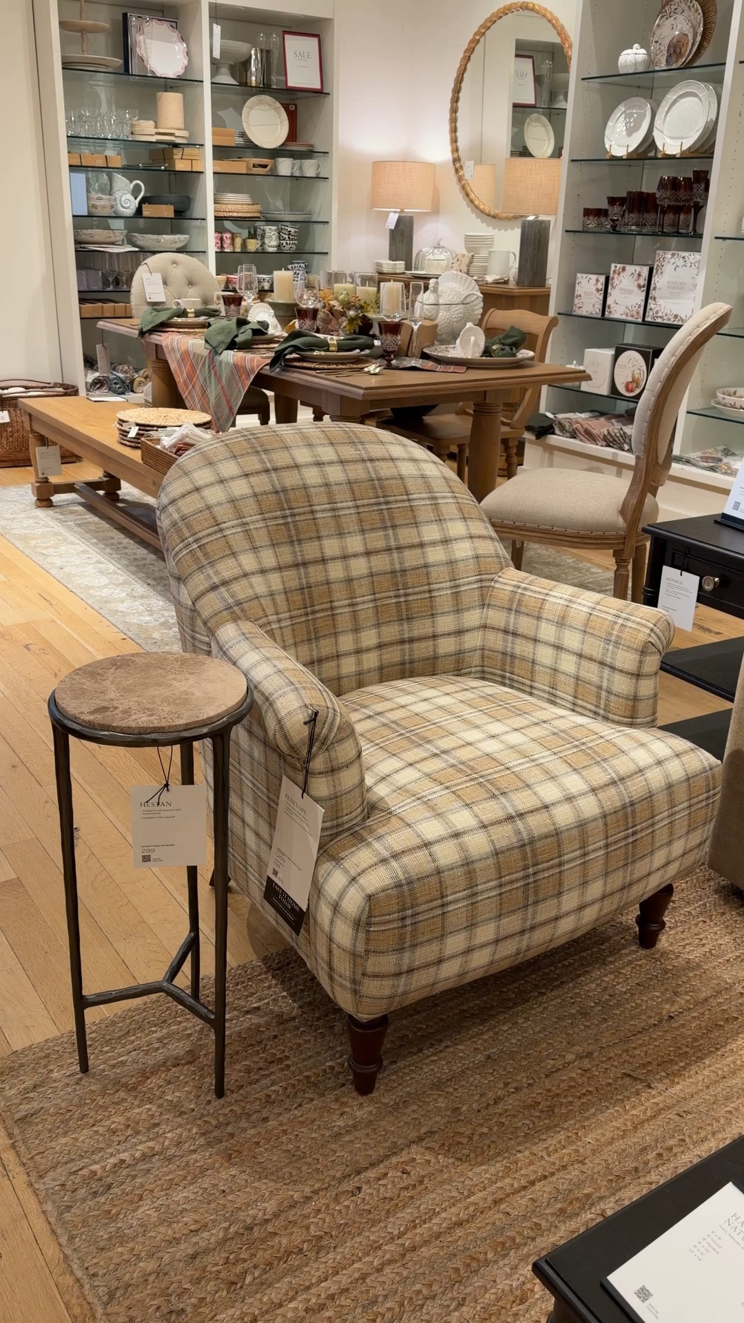 New color alert at Pottery Barn! 🙌🏻 The Penelope Chair in Cedrick Plaid Camel is giving all the cozy fall vibes! 🍁 I love the classic plaid upholstery and timeless silhouette—it feels like the kind of chair you’d curl up in with a good book by the fireplace. 📔🔥 A beautiful accent for a heritage-inspired home. I’ve linked it and similar accent chair styles in my LTK! 🍂✨ @Pottery Barn #accentchair #fallhomedecor #armchair

#LTKHome #LTKSaleAlert