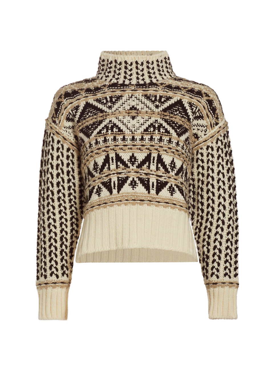 Vail Wool-Blend Geometric Sweater | Saks Fifth Avenue