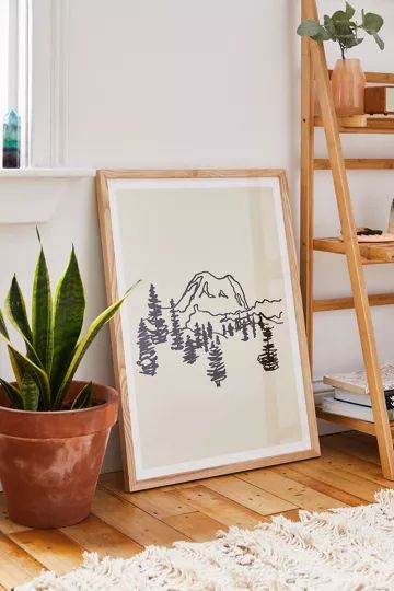 Urban Wild Studio Rainier Art Print | Urban Outfitters (US and RoW)