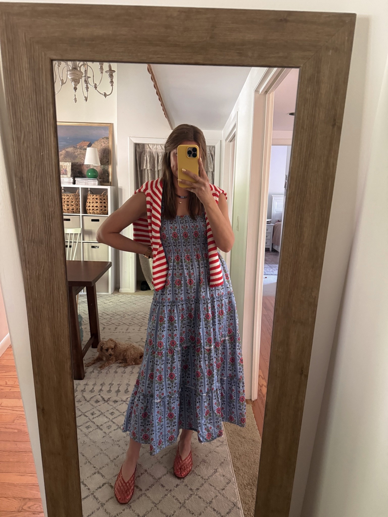 Hill house home dress ❤️
Jelly flats

#LTKgrwm #LTKootd #LTKmomlife