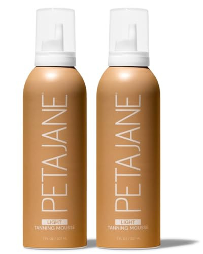 Petajane Light Tanning Mousse, 7 Fl Oz, Self Tanner Foam, Pack of 2 | Amazon (US)