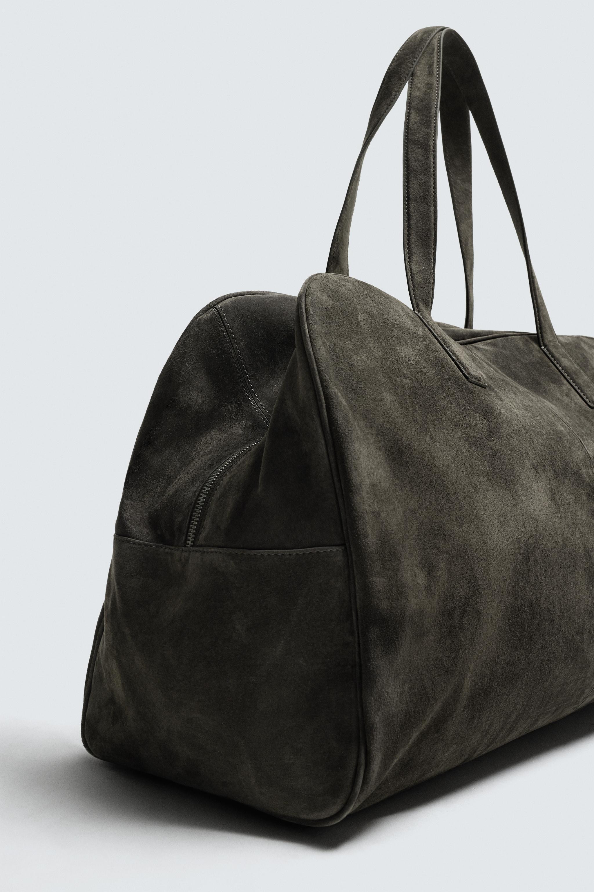 XL LEATHER TRAVEL BAG | Zara US