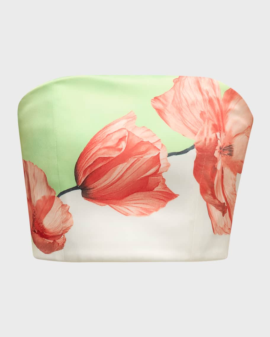 Alice + Olivia Floral Ceresi Bandeau Top | Neiman Marcus