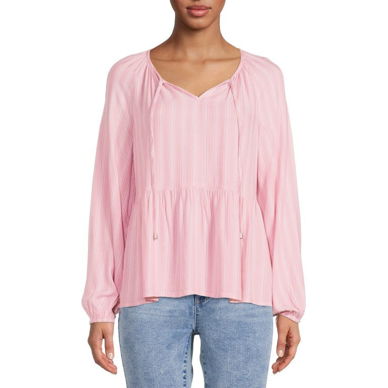 Time and Tru Women's Peplum Top | Walmart (US)