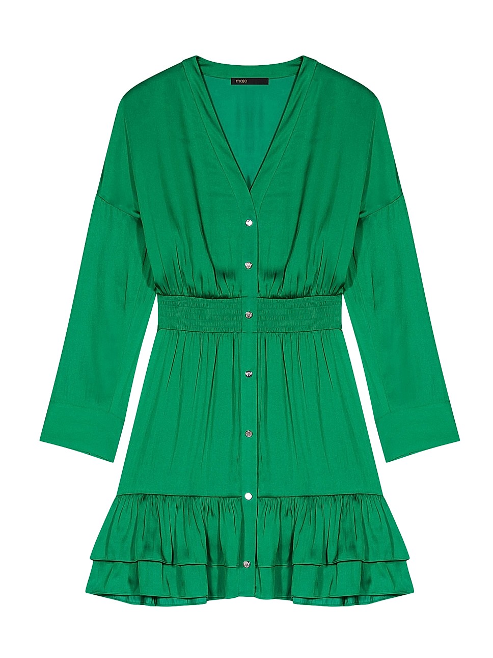 Maje Short Satin Dress | Saks Fifth Avenue