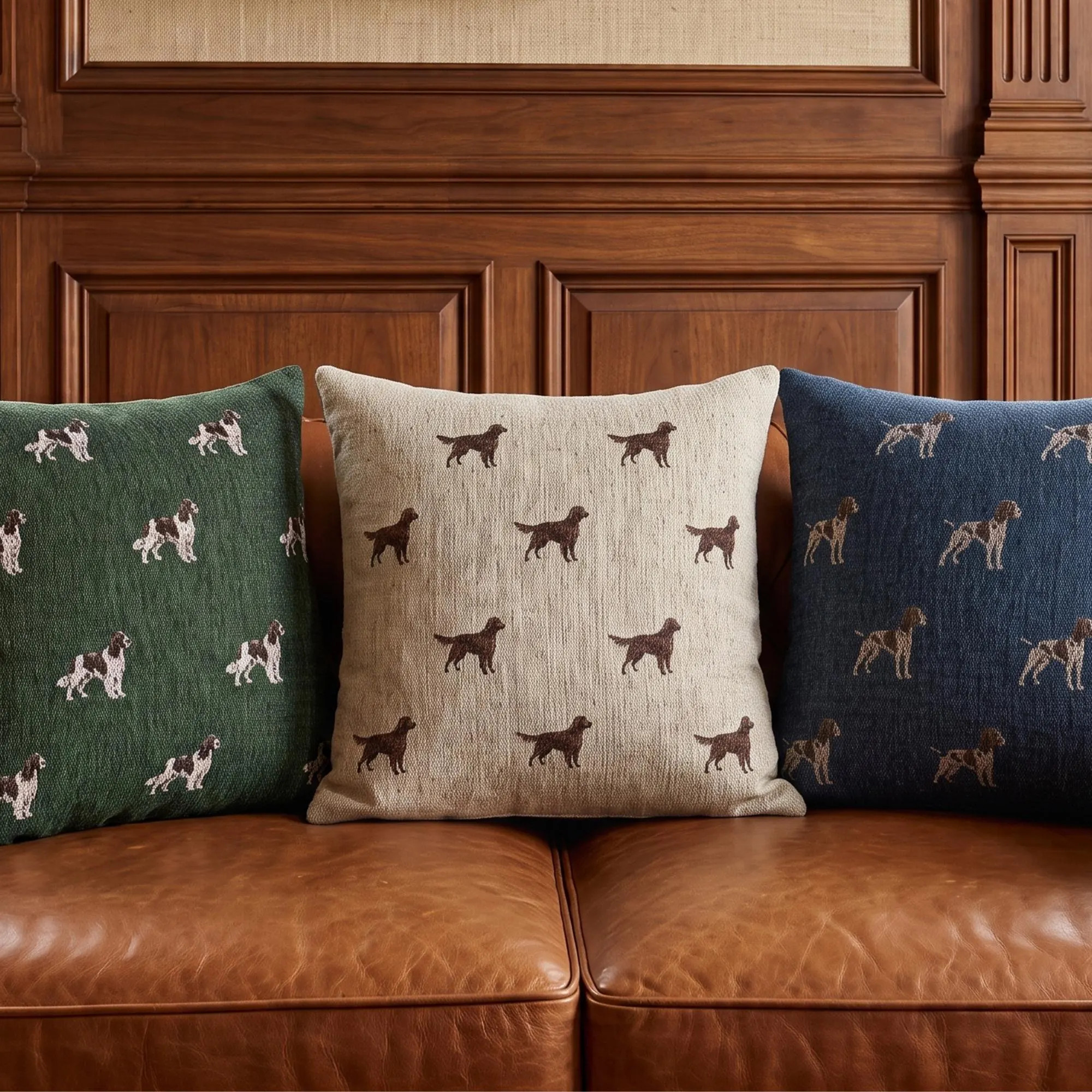 Hunting Dog Decor Woven Pillow Vintage Hunter Sporting Dogs Lover Gift Cabin Lodge Cottage German Pointer English Country Home Housewarming | Etsy (Global)