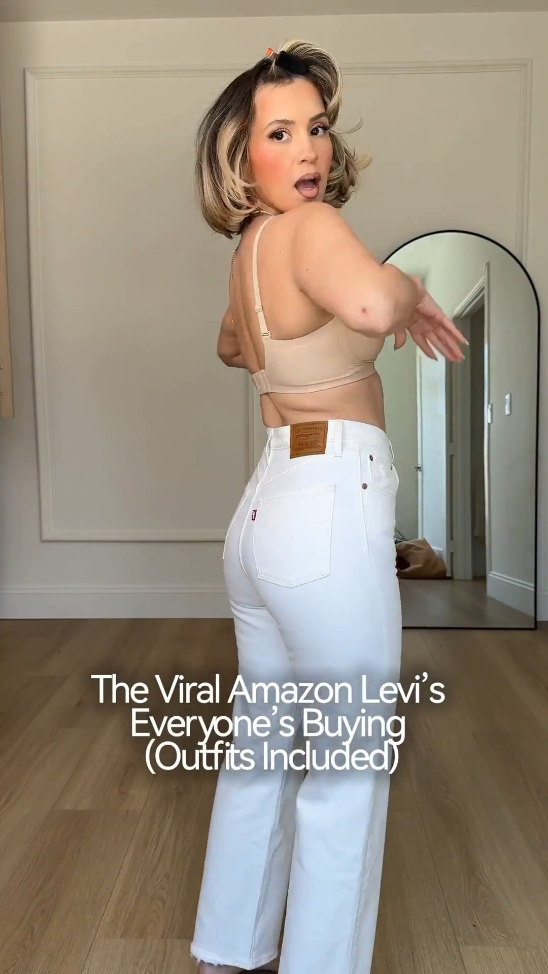  @Levi's outfits 👏🏼🙊

Wearing small in all tops! 
✔️1st jeans: rib cage straight ankle jeans size 27 | color: cloud over white | some stretch! TTS

✔️2nd jeans: 94 baggy jeans size 28 in color New Blue | no stretch size up 

✔️3rd jeans: rib cage straight ankle jeans size 27 | color: jazz pop medium indigo | some stretch size up 

✔️4th jeans: cinch waist baggy jeans size 27 in color blank impact 

✔️5th jeans: 318 shaping jeans size 27 in color tall glass of water | amazing stretch

#LTKPetite #LTKootd #LTKgrwm