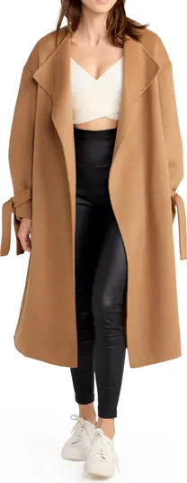 Belle & Bloom Head Over Heels Collarless Robe Coat | Nordstrom | Nordstrom