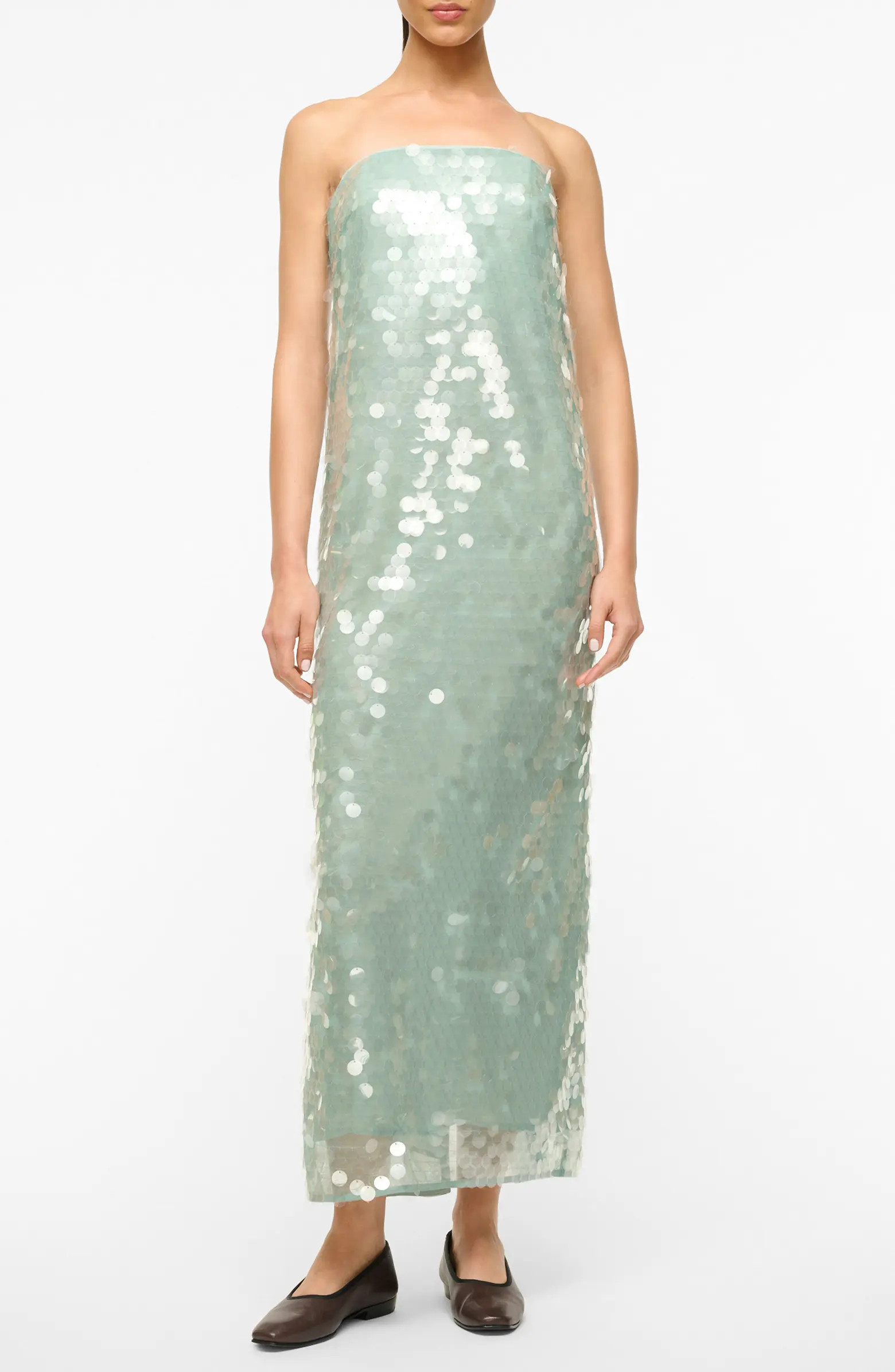 Casey Paillette Strapless Gown | Nordstrom