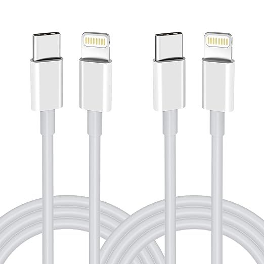 iPhone Charger, [Apple MFi Certified] USB C to Lightning Cable 2PACK 6FT Fast Charger Cable, iPho... | Amazon (US)
