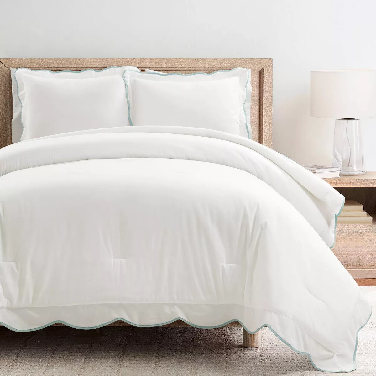 3pc Coastal Chic Scallop Edge Comforter Set - Lush Décor | Target