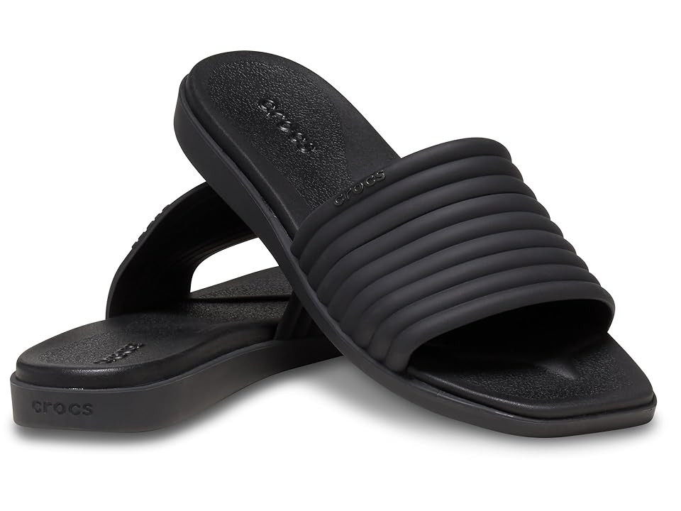 Crocs Miami Slide Women's Sandals Black : 10 M, Synthetic | Zappos
