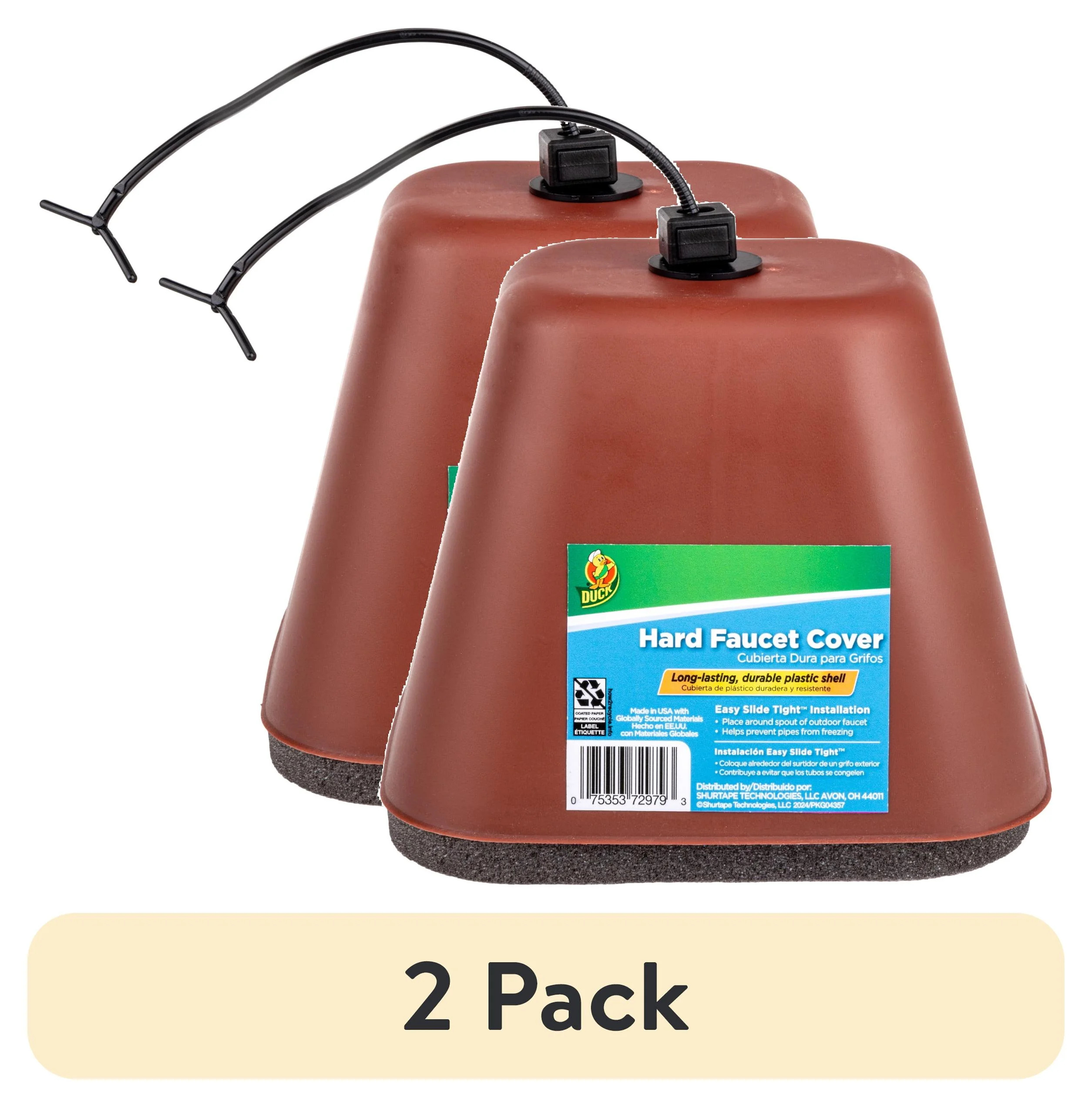 (2 pack) Duck Brand Plastic Faucet Cover, 5.25 in. x 6.5 in. x 5.25 in. | Walmart (US)