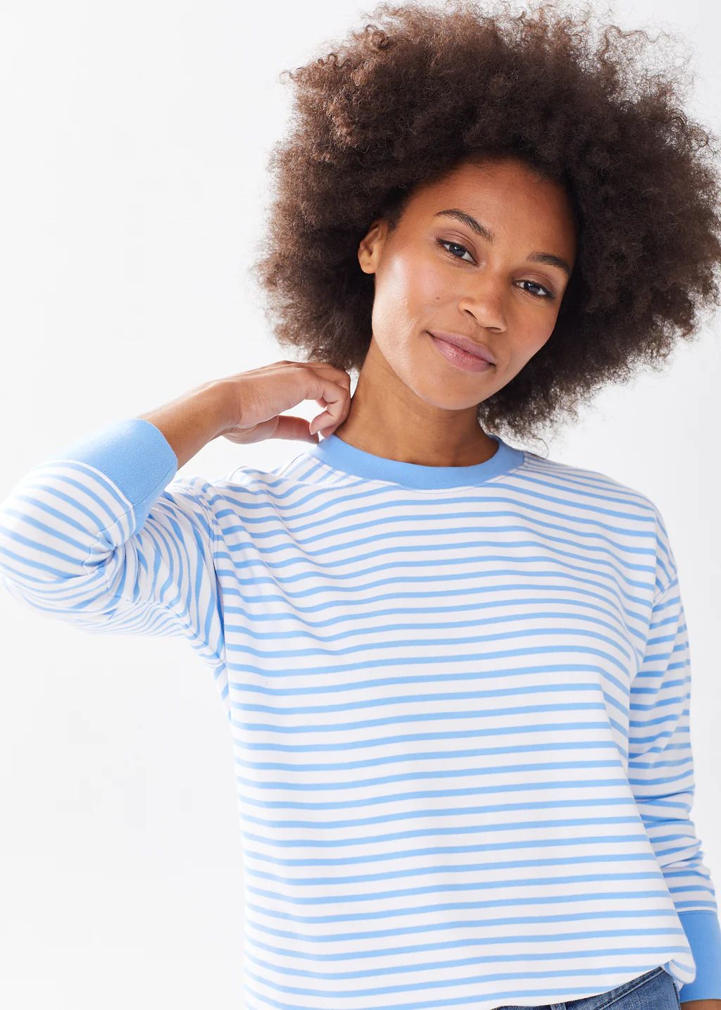 The Crewneck Sweatshirt - Striped | Alice Walk