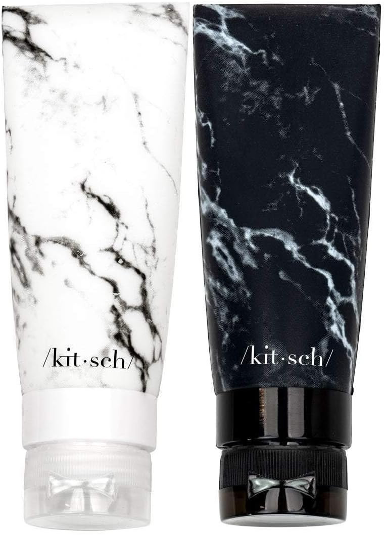 Kitsch Refillable Silicone Travel Bottles, Leak-Proof Travel Containers, TSA-Approved Travel Size... | Amazon (US)