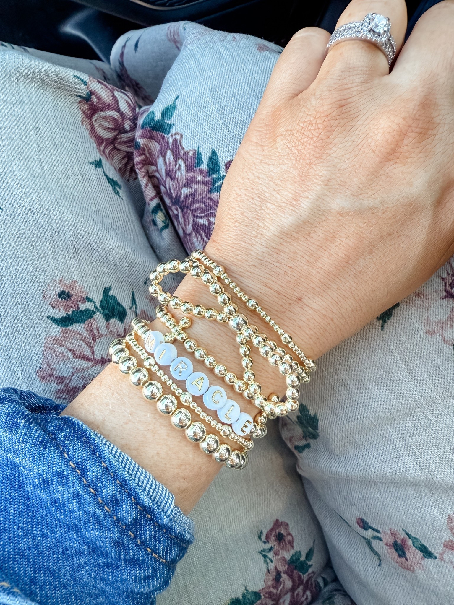 New stacks from cocobeadsandco! My word for the year is miracle and they custom made this! Use code SHERIDEN for 20% off! 

#LTKootd