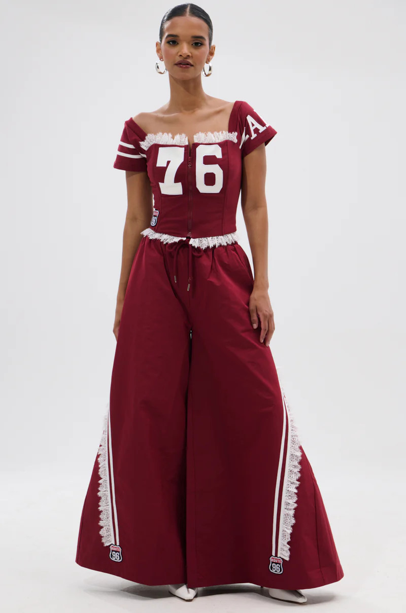 PLAY TIME IS OVER OVERSIZED TRACK PANT | AKIRA