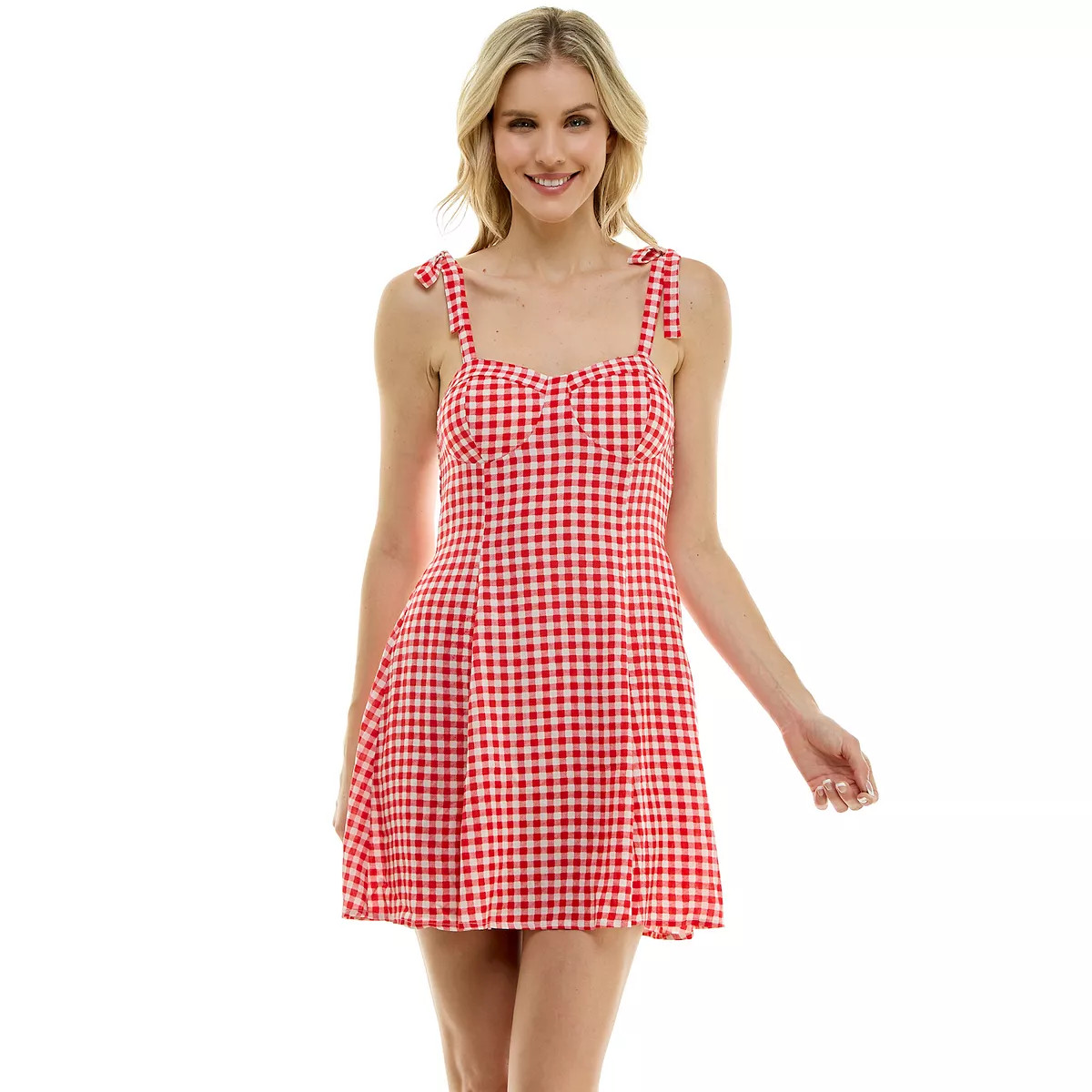Juniors' Lily Rose Sleeveless Molded Cup Skater Dress | Kohl's