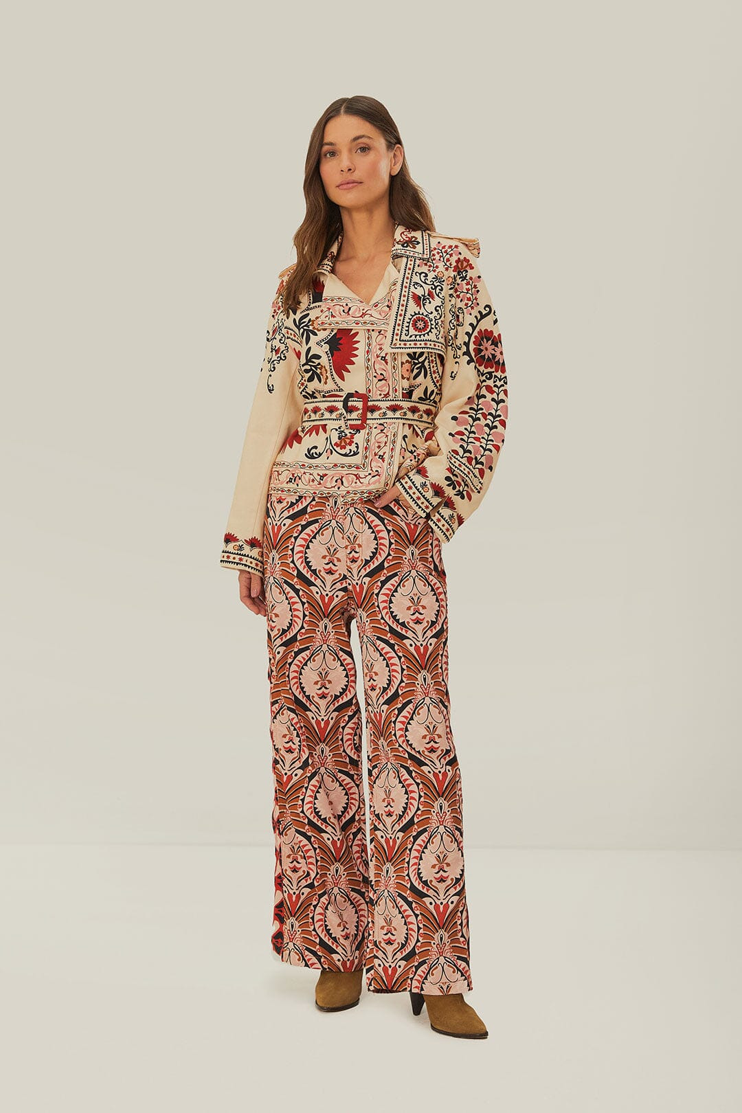 Brown Pineapple Jewelry Pants | FarmRio (US)