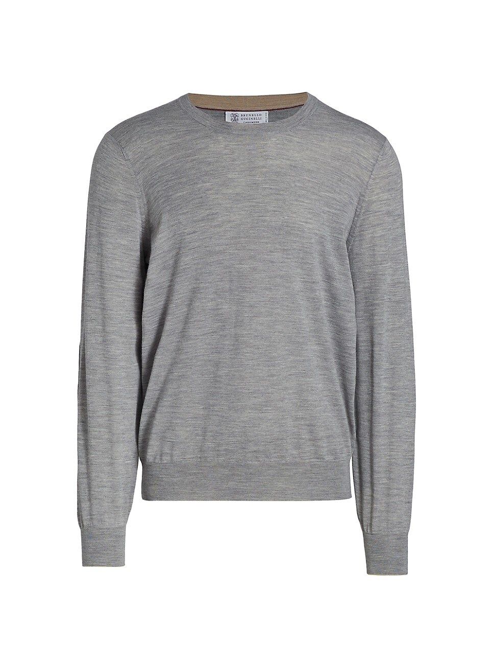 Men's Crewneck Wool & Cashmere Sweater - Grey - Size 38 | Saks Fifth Avenue