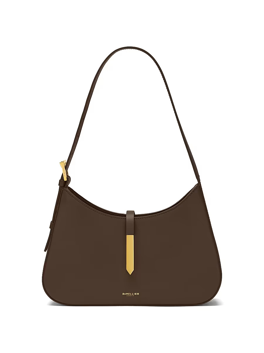 Women's Small Tokyo Leather Hobo Bag - Mocha Smooth | Saks Fifth Avenue