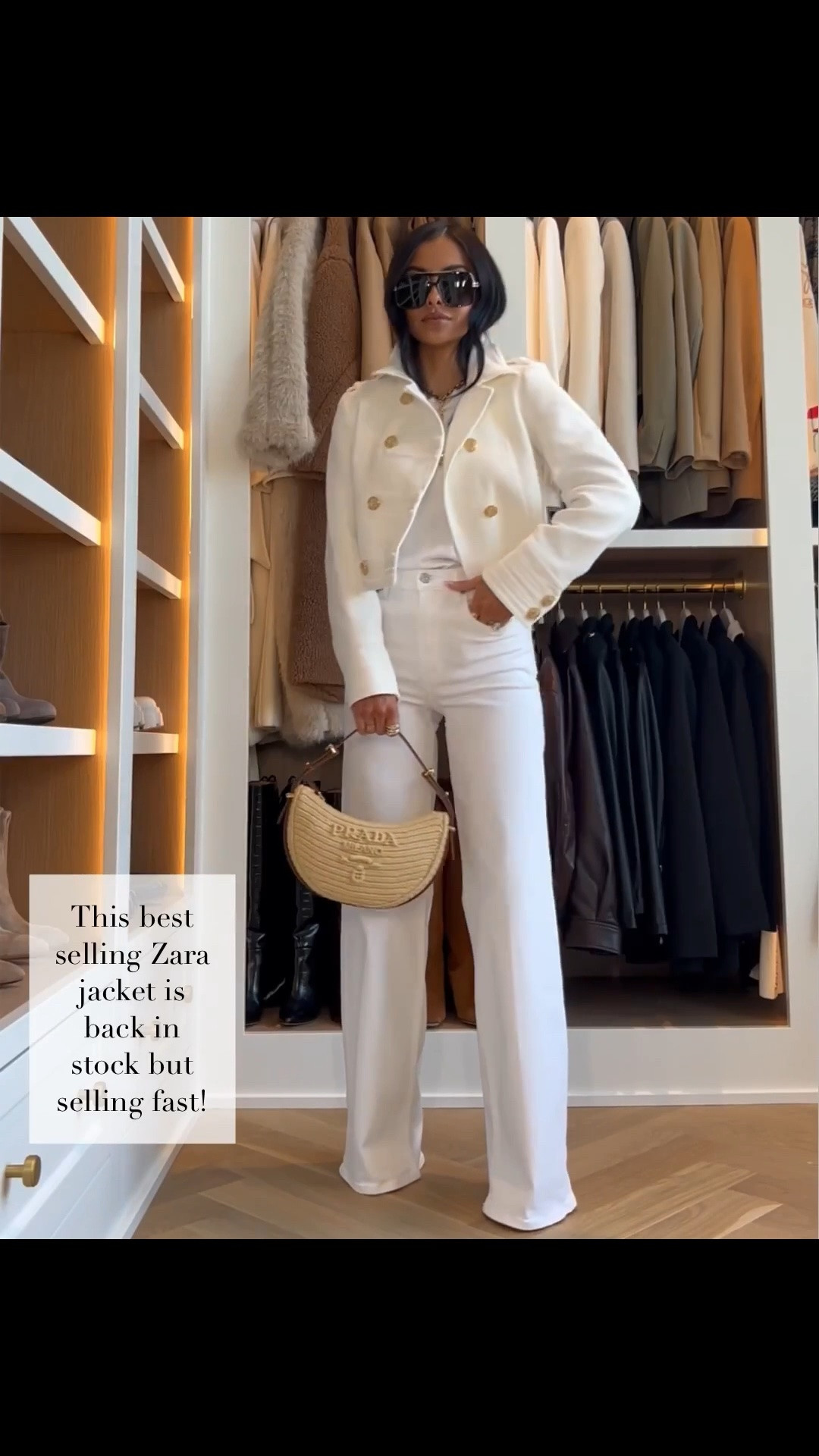 Spring outfit ideas 
Zara jacket back in stock 
Citizens white jeans wearing a 23

#LTKootd #LTKOver40 #LTKPetite