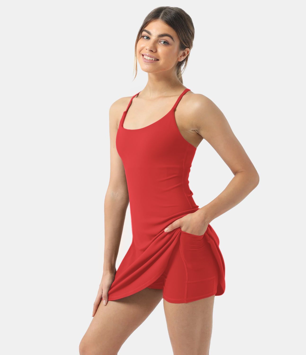 Women’s Softlyzero™ Plush Backless Active Dress - Halara | HALARA