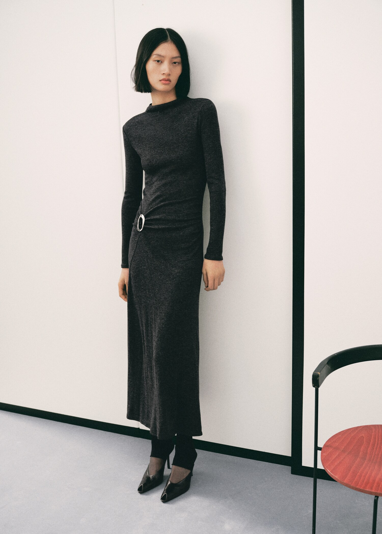 Ruched dress with ring | Mango (US/MX/AU)