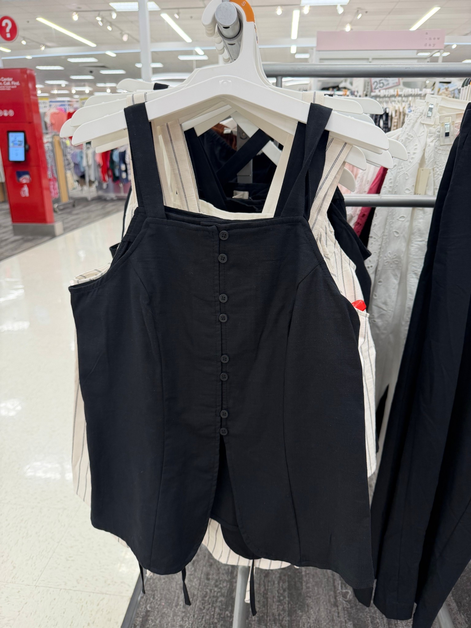 Target faux linen vest shirt top trendy cute target finds black white stripe 

#LTKWorkwear #LTKootd #LTKgrwm