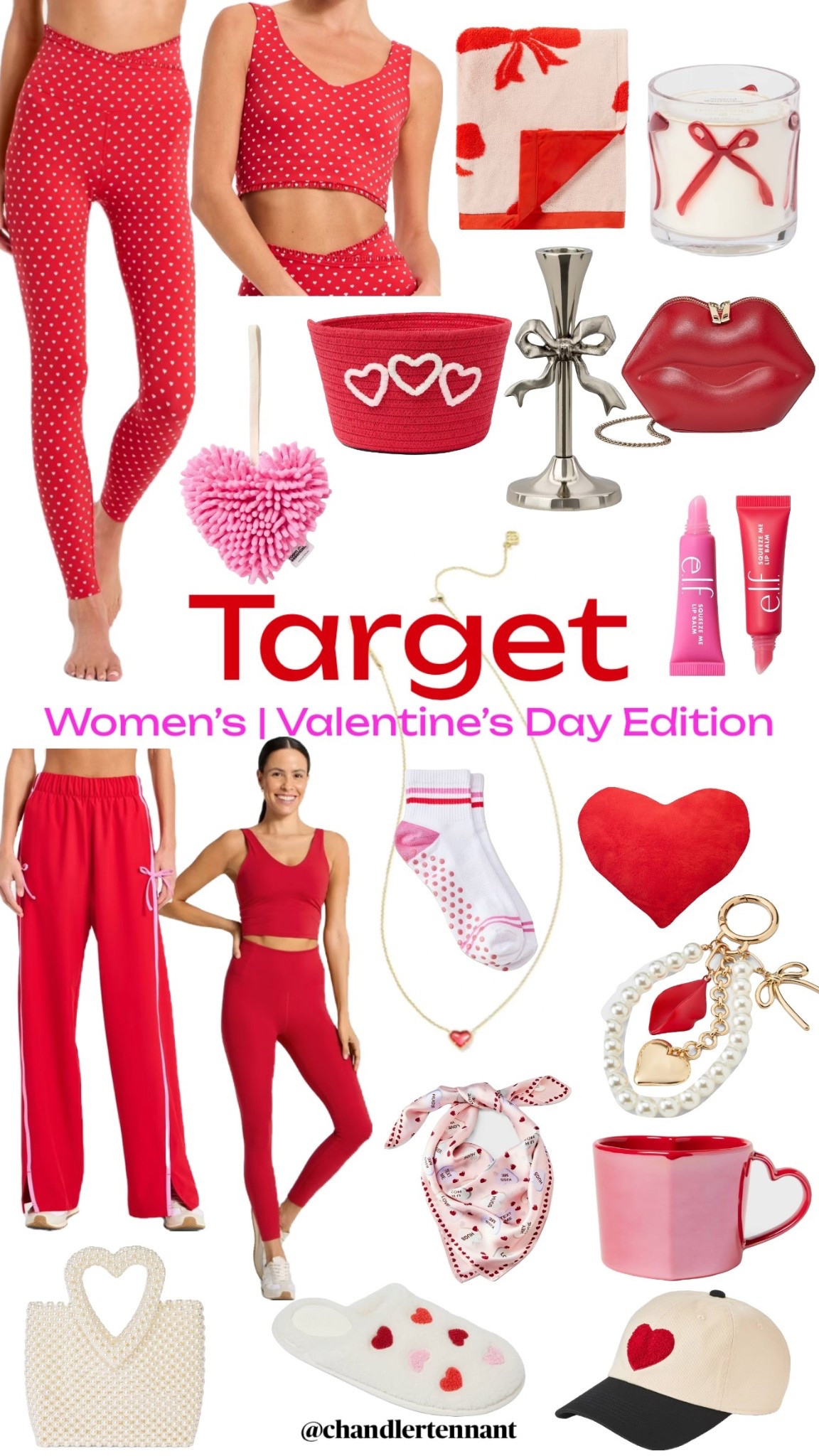 valentines day decor
Heart workout set 
Red workout set
Bow tied pants
Lips purse
Heart purse
Kendra Scott red heart necklace 
Bag charm 
Candle
Bow candle holder 
Elf pink & red lip gloss 
Heart mugs
Heart hat
Heart pillows 

#LTKHome #LTKmomlife #LTKootd