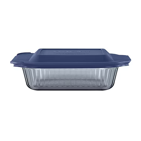 Pyrex Sculpted Tinted 8" Square Glass Baking Dish, One Size, Gray | JCPenney