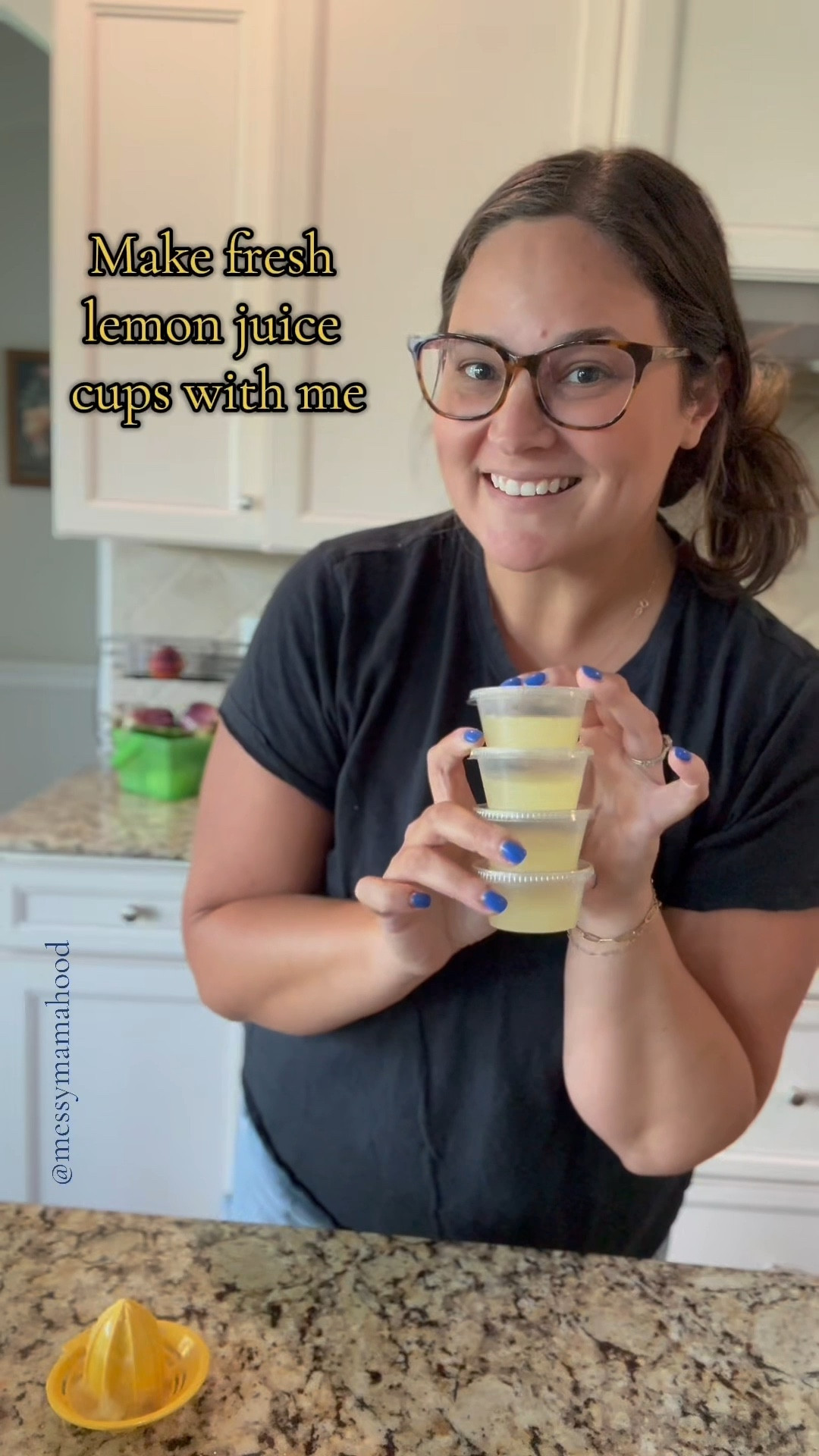 Tired of lemons going bad on the counter? Me too. 
Grab a juicer and some plastic cups, and get to squeezing! These lemon juice cups freeze perfectly, and are ready to be added to any recipe! 

I fill the cups with 2 tbsp, and then pop them into the freezer. You can also do this with your limes too. Just make sure to label your lids :) 

Kitchen cooking hack lemon juice life hack

#LTKHome #LTKFamily
