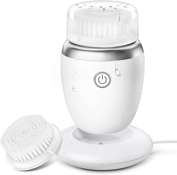 Facial Cleansing Brush Face Scrubber: Electric Sonic Vibration Rechargeable Exfoliating Deep Clea... | Amazon (US)