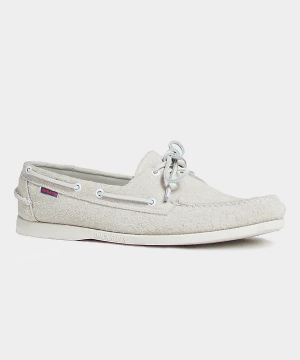 Todd Snyder + Sebago Portland Boat Shoe In White | Todd Snyder