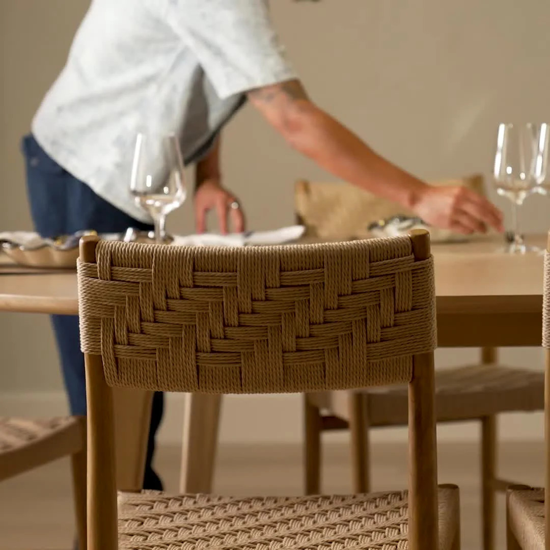 Wosla Corded Dining Chair - Oak | Article