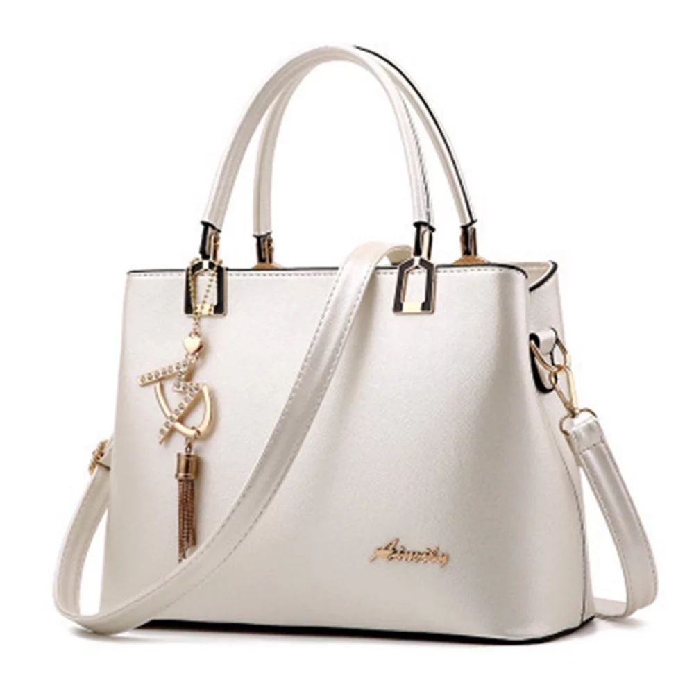 Women Satchel Handbags Top Handle Purse Medium Tote Bag Vegan Leather Shoulder Bag | Walmart (US)